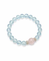 Rose Quartz & Aquamarine