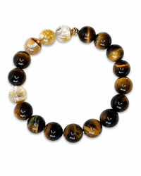 Tiger's Eye & Golden Rutilated Quartz