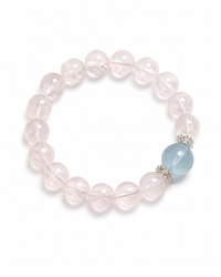 Aquamarine & Premium Rose Quartz