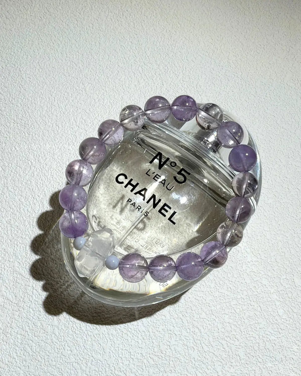 Amethyst × Purple Agate × Clear Quartz 💙 Violet Balance