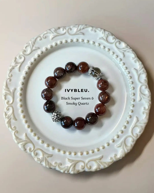 Black Super Seven & Smoky Quartz