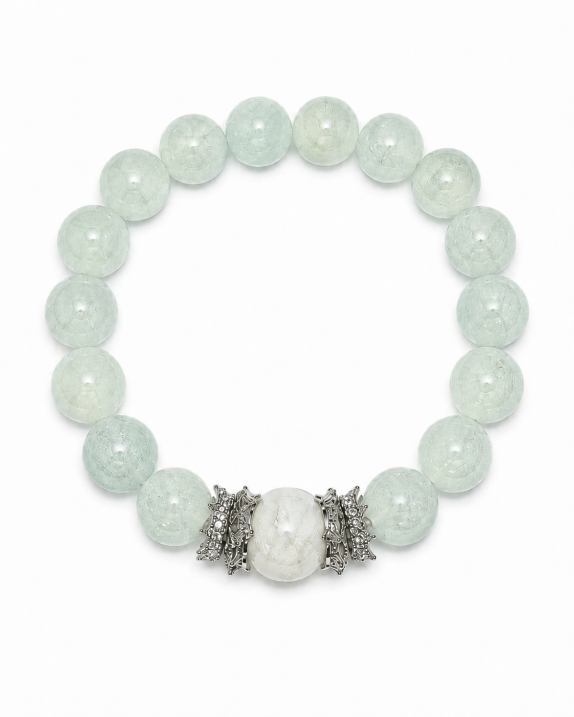Blue Fluorite & White Snow Phantom Quartz