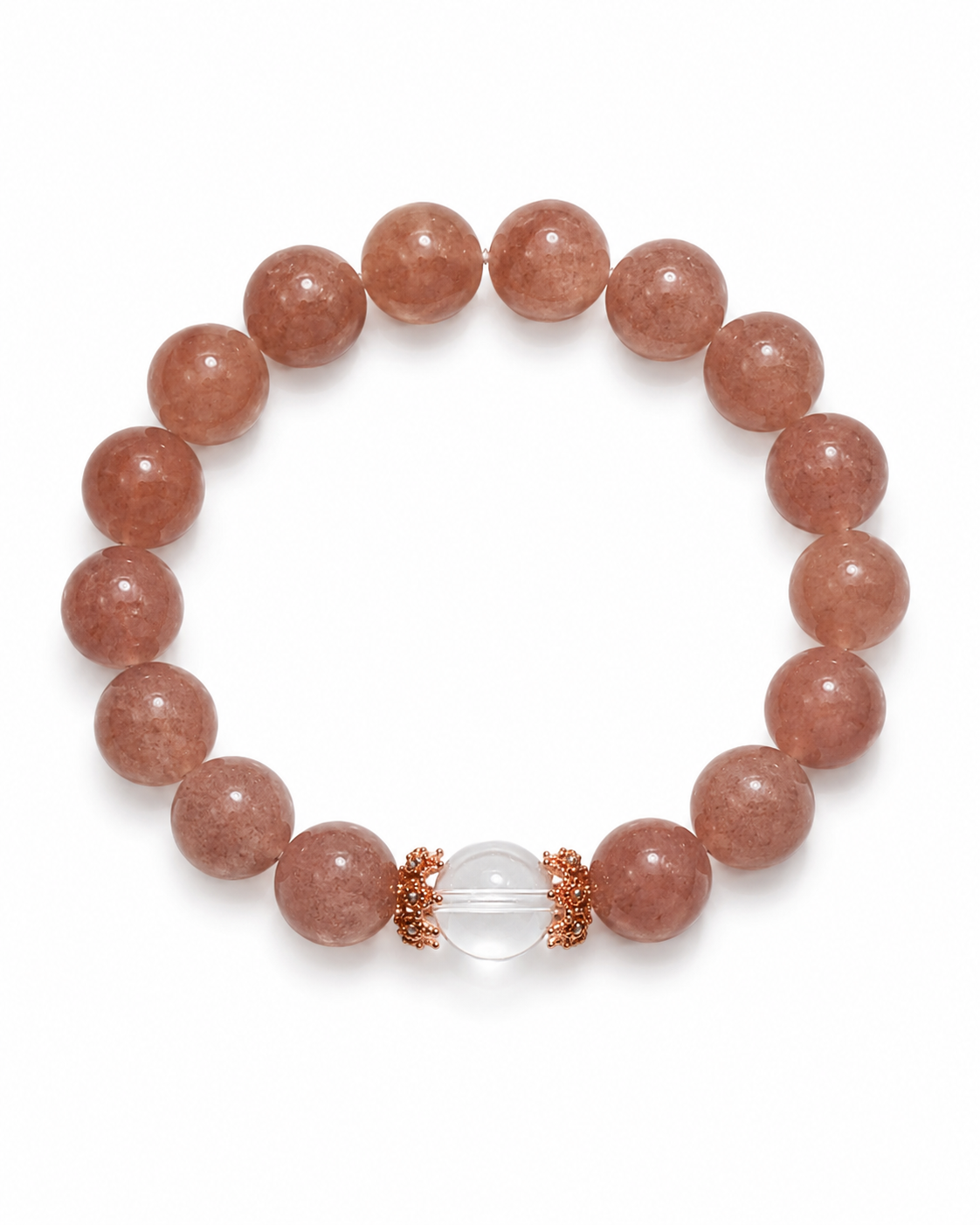 Strawberry Quartz × Clear Quartz