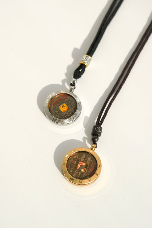 Copper Coin Guardian Pendant