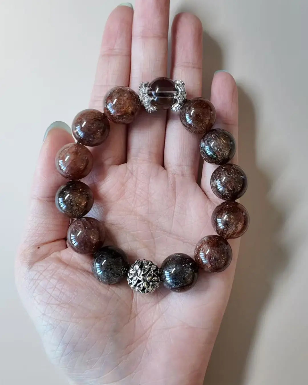 Black Super Seven & Smoky Quartz