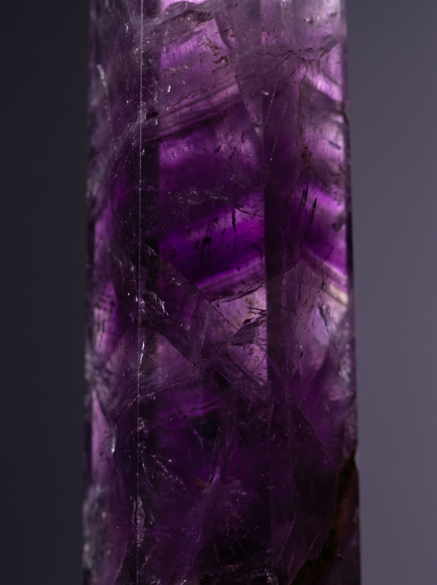 Natural Amethyst Hexagonal Tower