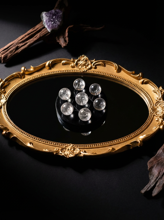 Natural Black Obsidian Hexagram Tray