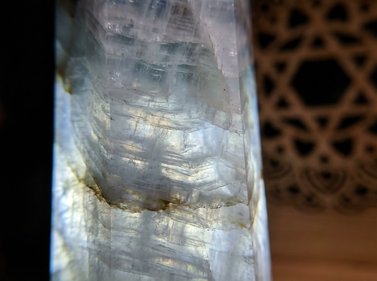 Natural Moonstone Hexagonal Tower