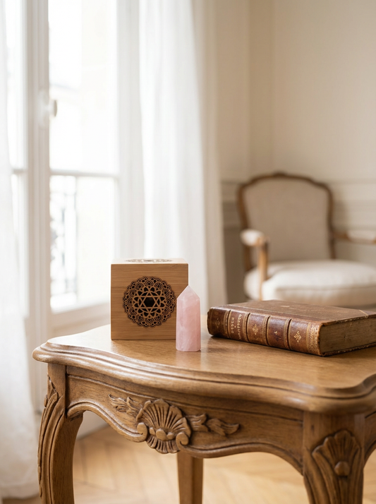 Natural Rose Quartz Hexagonal Tower