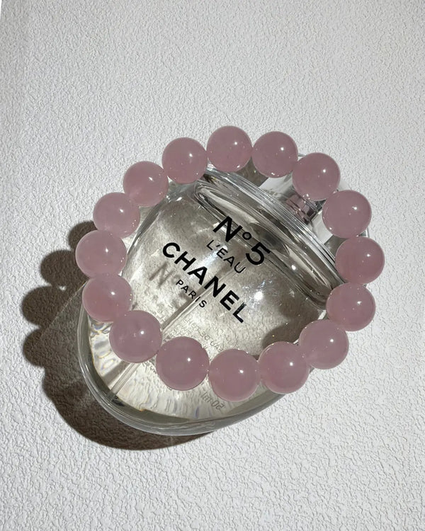 Madagascar Rose Quartz Bracelet - 仙女透马达加斯加粉水晶8-12mm