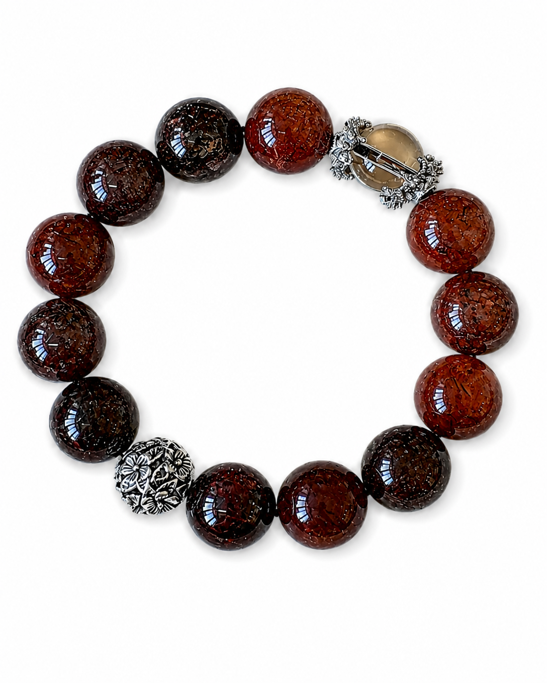 Black Super Seven & Smoky Quartz